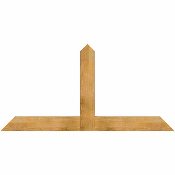 Ekena Millwork Portland Rough Sawn Timber Gable Bracket, Western Red Cedar, 72"W x 36"H x 2"D x 6"F, 12/12 Pitch GBW072X36X0206POR00RWR - main